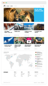 Avaaz homepage redesign